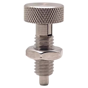 滚花头分度销不锈钢旋钮柱塞伸缩弹簧定位销粗牙止动安全插销