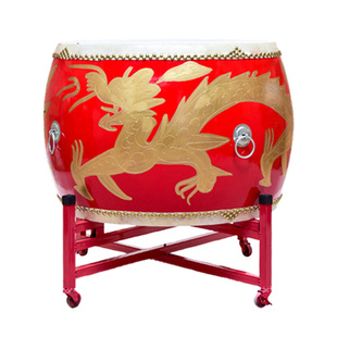 大鼓批发牛皮鼓成人龙鼓中国红舞狮鼓儿童演出战鼓堂鼓威风锣鼓