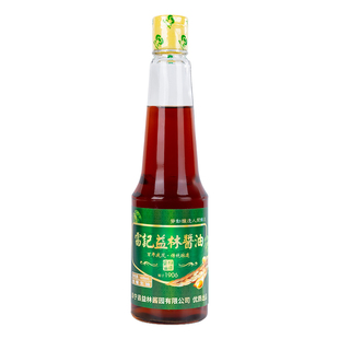 益林酱油传统酿造老字号非遗老味道酱油 420ml/瓶盐阜特产