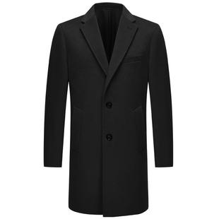 柏品羊绒羊毛切斯特菲尔德翻领大衣男士商务正装保暖加厚外套