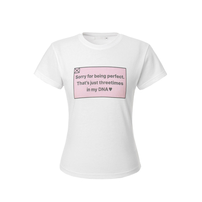 threetimes2026短袖T恤女辣妹氛围感设计感美式复古白色休闲时尚