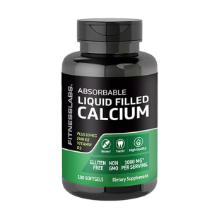 fitnesslabs液体钙vd3胶囊官方正品旗舰青少年成人中老钙片100粒