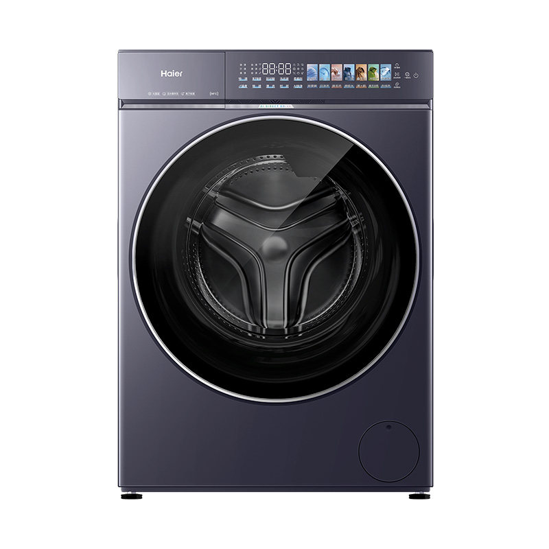 [云溪5.0高奢版]海尔新品滚筒洗衣机家用超薄10KG全自动洗脱7AD5
