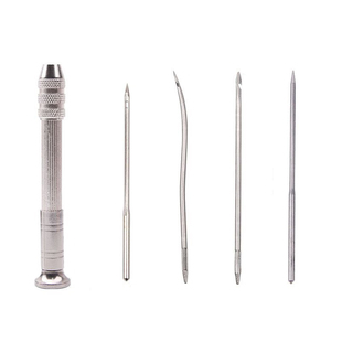 缝补锥子修鞋锥针专用上鞋钩针工具手缝套装皮革打孔补鞋神器鞋子