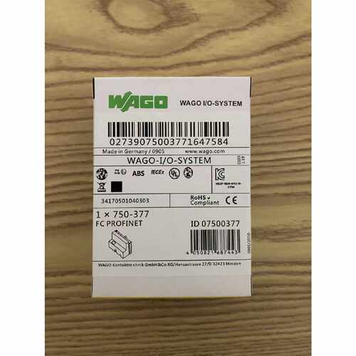 WAGO模块750-377，FC PROFINET接口，全新