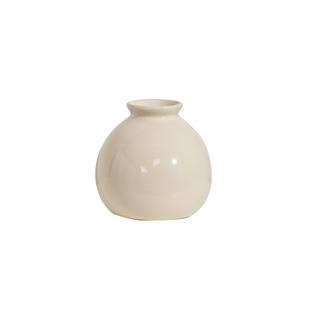 迷你陶瓷小花瓶高级感奶油风简约客厅仿真花插花水养鲜花创意摆件