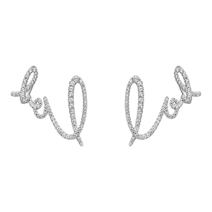 袁姗姗同款HEFANG月桂叶珍珠何方耳环告白情书耳钉轻奢小卷毛耳扣