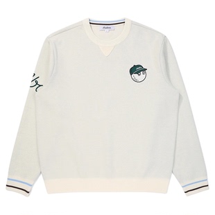 韩国原单高尔夫服装男士卫衣25秋款圆领百搭时尚卡通徽标长袖外套