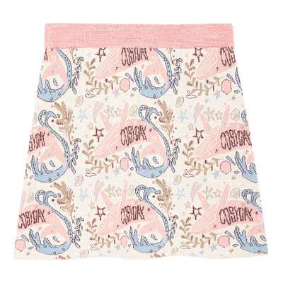 春季浪漫粉色松紧腰短裙MSLAN