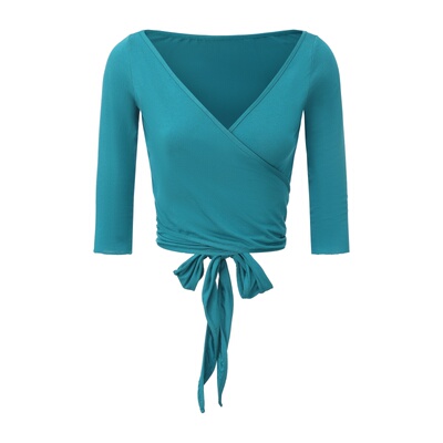 纪小白加长绑带肚皮舞上衣显瘦