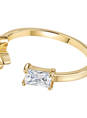 阿吉豆鸢尾花尾戒女复古高级戒指