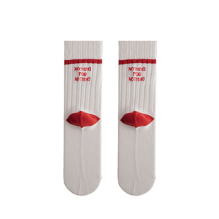 哈叔 秋冬粗线针织户外运动袜男厚款登山骑行健身中筒袜个性潮袜