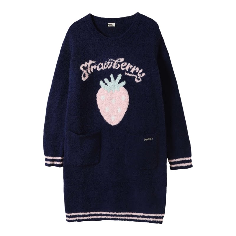tutuanna珊瑚绒套头家居服长睡裙