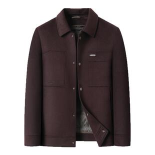 依郎多格热销男士羊毛呢夹克秋冬保暖休闲外套带可脱卸鹅绒内胆