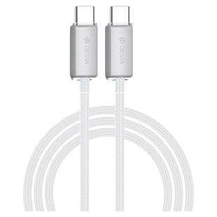 迪沃DEVIA极速系列冰透耐折弯C to C PD60W数据线1.5米快充适用iPhone15/16/17ProMax