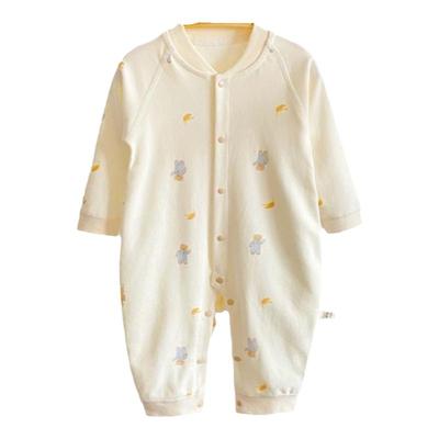 婴儿连体衣全棉四季可穿无骨