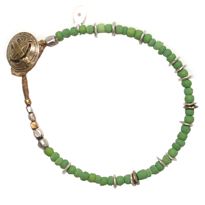 日本ampjapan铜制珠手链蜡绳