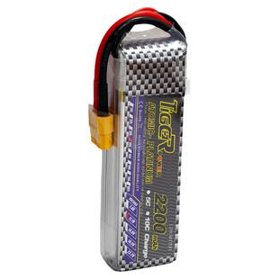 RC遥控2200mAh 3s 11.1V老虎锂电池2s4s6s 60C fpv无人机配件T头
