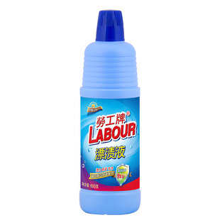 劳工牌漂渍液600g白色衣物漂白水染色去污渍神器去黄增白还原大桶