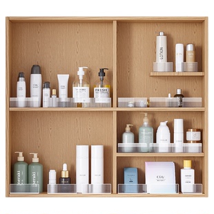 居家家镜柜挡板防掉落挡板镜柜内挡板收纳分层隔板L型PET挡板透明