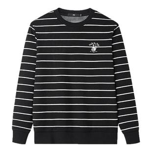 HLA/海澜之家保暖针织衫2025秋冬新款加绒远红外贴布绣绣花上衣男