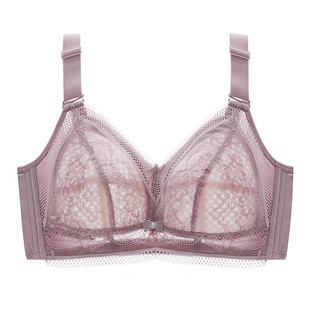 矫正调整型内衣女薄款大胸显小聚拢收副乳罗丽丝防下垂无钢圈文胸