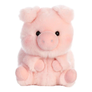 美国aurora world正版坐姿小号可爱粉色小猪公仔猪猪玩偶毛绒玩具