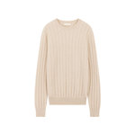 GOBI戈壁秋冬圆领绞花柔软保暖百搭男士纯羊绒针织衫毛衣MK223