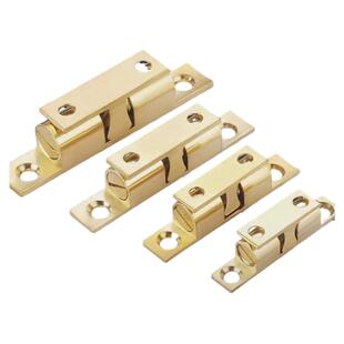 橱柜门黄铜卡扣衣柜子鞋柜门夹扣40mm50mm60mm橱柜开关全铜门碰珠