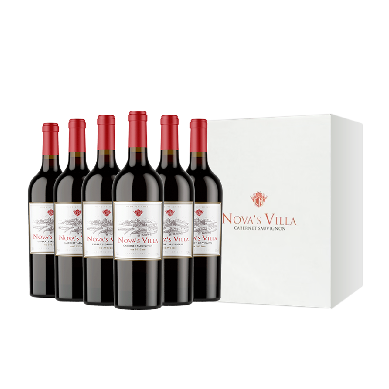 干露诺娃山庄干红智利进口红酒赤霞珠葡萄酒750ml*6整箱红酒