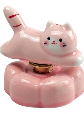 【可爱转转猫】陶瓷摆件礼物