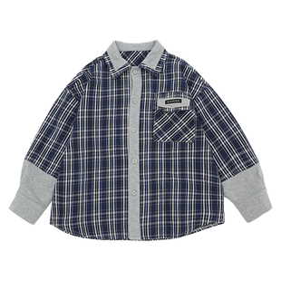 男童外套2025秋装新款中大童韩版上衣男孩假两件洋气儿童夹克衫潮