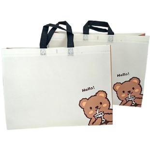 覆膜无纺布手提袋定制皮衣皮草服装店购物袋高档礼品环保袋子定做