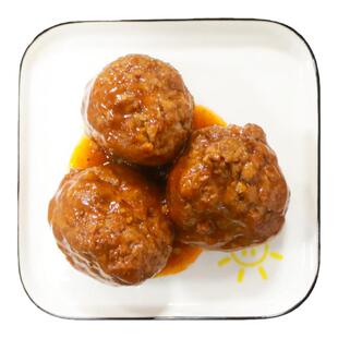 老土锅狮子头商用料理包加热即食预制菜卤味小吃冷冻方便菜3个/包
