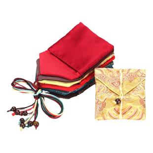 古法金文玩传承袋黄金手镯手串三角袋荷包布袋翡翠珠宝首饰包装袋