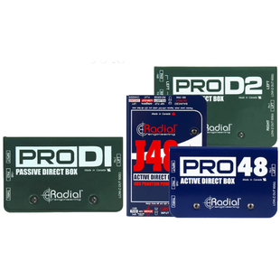 Radial DI J48 JDI  JCR USBPro DI PRO 48 舞台现场演出DI盒乐器