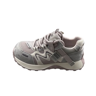 米新款~圆头系带透气轻便厚底运动休闲鞋女2026年春款防滑老爹鞋