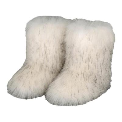 升级厚底加绒毛毛靴雨雪天不怕