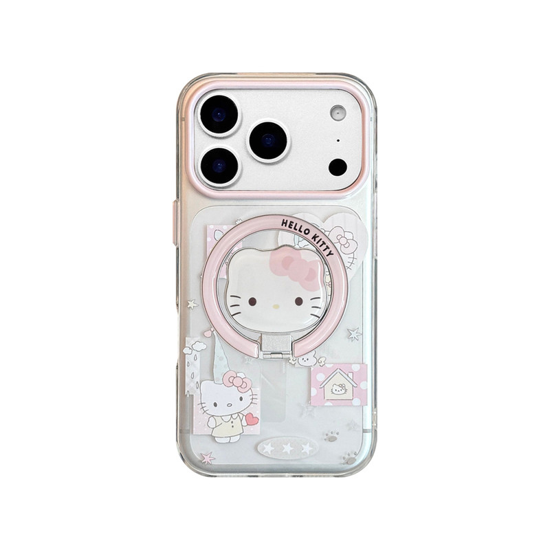 Umicase可爱KT猫咪适用苹果17promax圆角手机壳iphone16/15/14新款透明保护套高级感全包防摔软壳