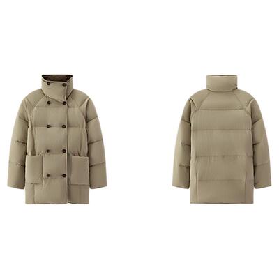 森马80绒子插肩袖风衣羽绒服女