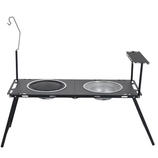 可折叠川跃2026围炉煮茶烤火炉套装家用室内双人户外烧烤桌架子