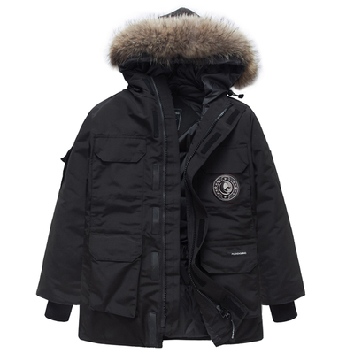 2025新款户外派克服工装羽绒服女大码加厚男女同款外套莉尔大鹅