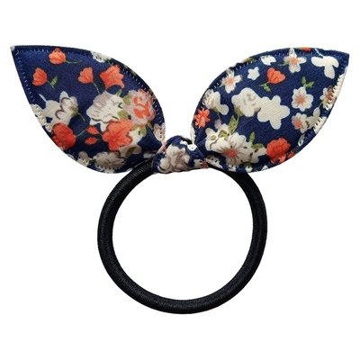 雪纺布艺可爱兔耳朵发绳清新发圈