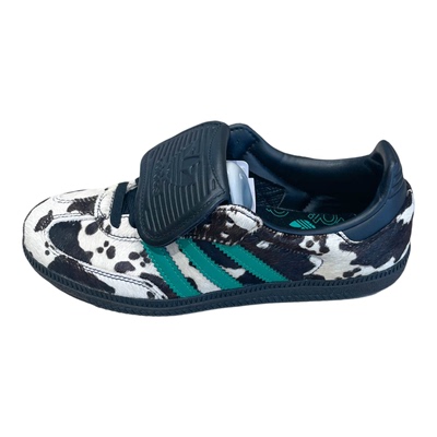 阿迪达斯三叶草女子2026春新款经典奶牛纹运动T头鞋德训鞋 JS3930