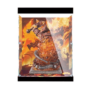 使用暴雪炉石传说炎魔之王拉格纳罗斯模型亚克力透明收纳展示盒