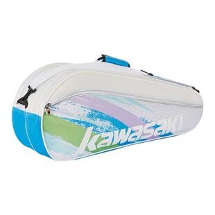 Kawasaki川崎23年羽毛球包三支单肩背包男女款网球拍袋羽毛球装备