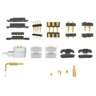 pogopin磁吸连接器插件弹簧顶针镀金公母座充电触点测试探针定制