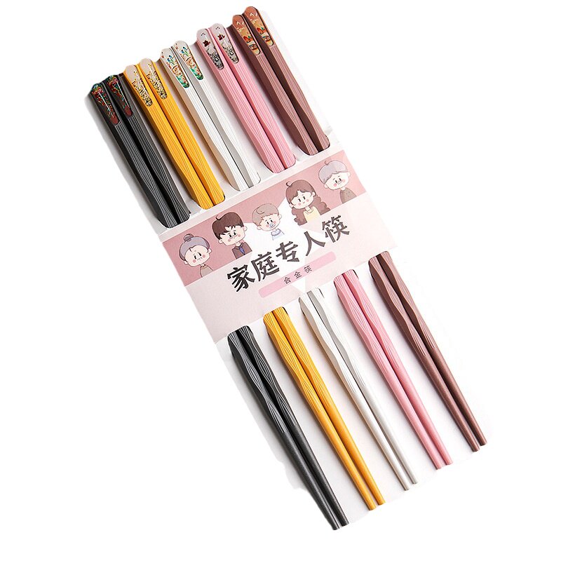 合金筷子家用高档餐具套装耐高温