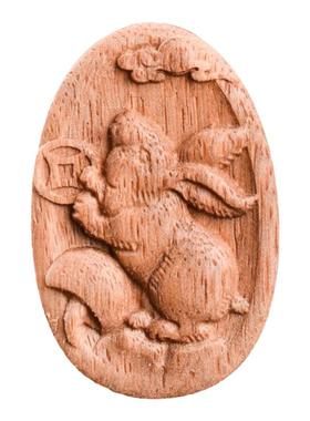 加里曼丹沉香木兔子吊坠项链雕刻