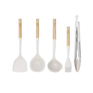 OOU硅胶锅铲耐高温食品级不粘锅专用高颜值汤勺漏勺饭勺厨具套装